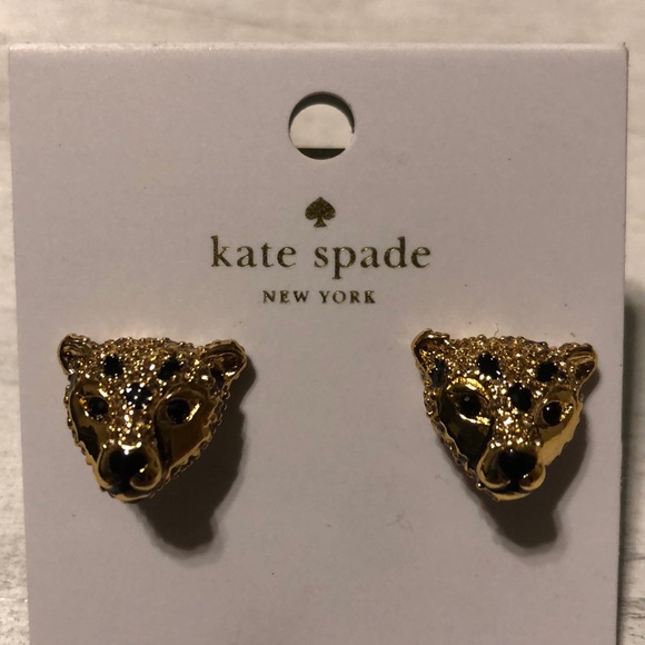 kate spade Jewelry - Kate Spade Run Wild Cheetah Stud Earrings NWT